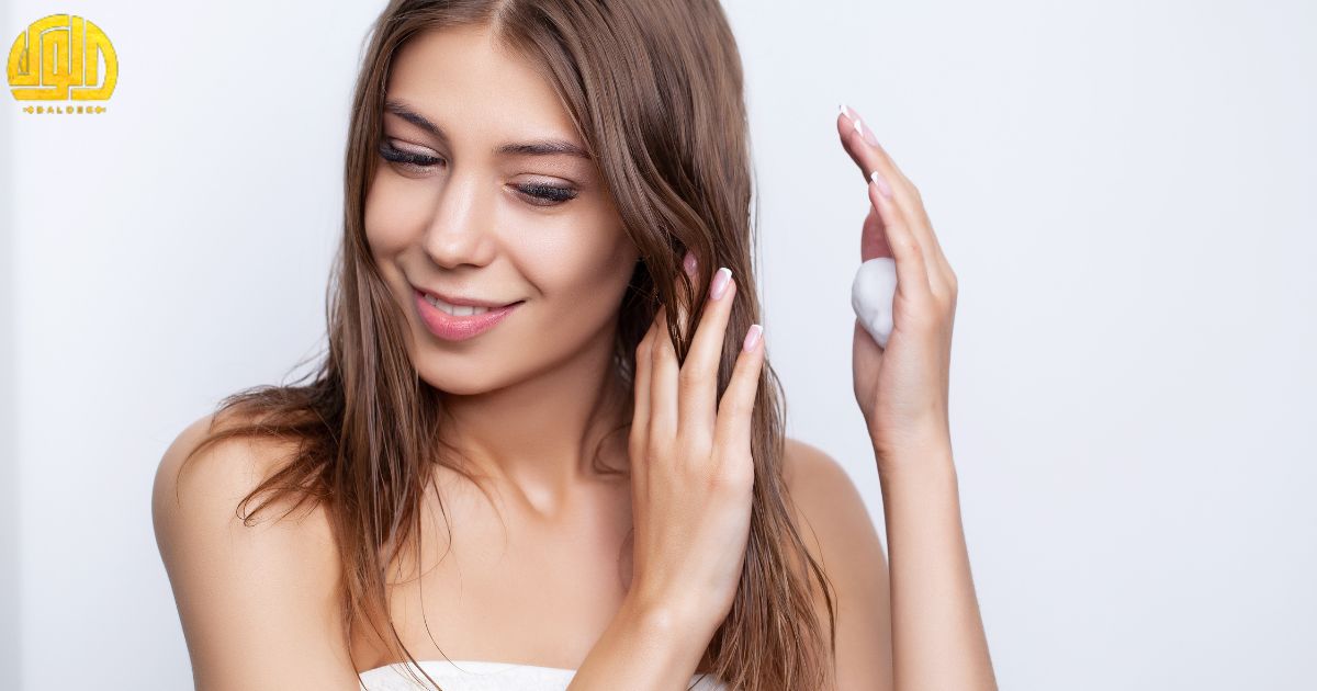 healthy hair with nutrients