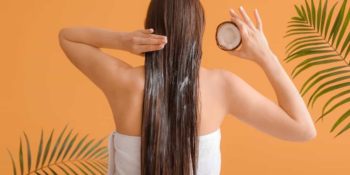 applying oil before shower