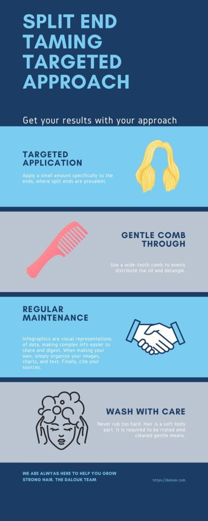 hair oil for dry hair ends step by step