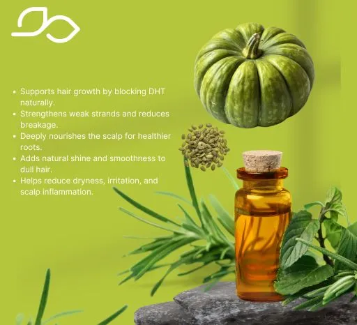 Pumpkin seed oil for hair